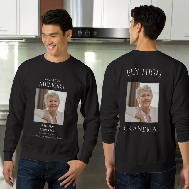 In loving memory  grandma photo sweatshirt (Creator Uploaded)
