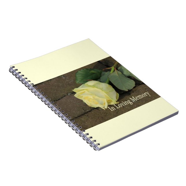 In Loving Memory  guestbook Spiral Notebook (Right Side)