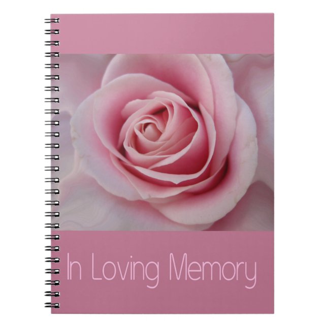 In Loving Memory guestbook Spiral Notebook (Front)