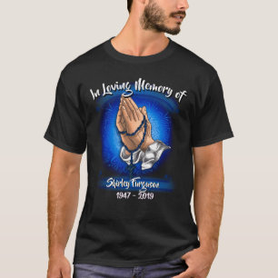 In loving memory  hands personalized blue T-Shirt
