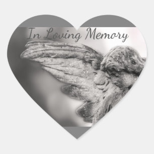 In Loving Memory Heart Sticker