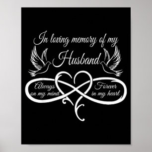 In Loving Memory Husband Mind Poster