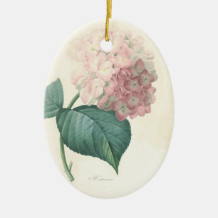 In Loving Memory Hydrangea Custom Photo Memorial Ceramic Tree Decoration
