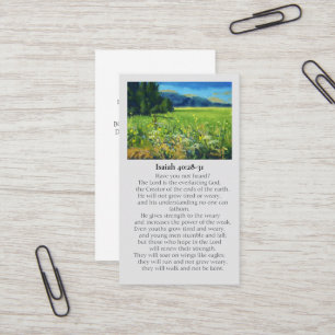 In Loving Memory Isaiah 40:28-31 Sympathy Card