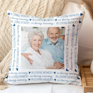 In Loving Memory Keepsake Photo Memorial Cushion