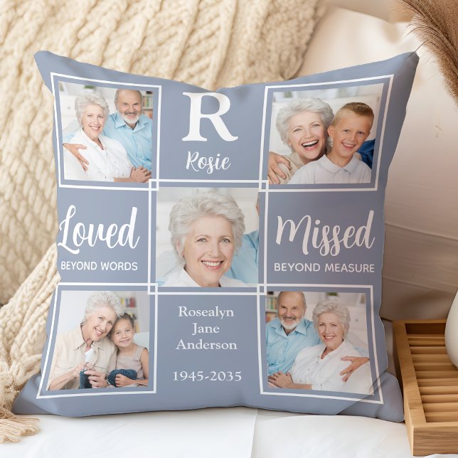 In Loving Memory Keepsake Photo Memorial Cushion (Creator Uploaded)