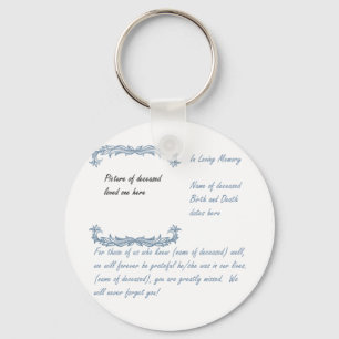 In Loving Memory Key Ring