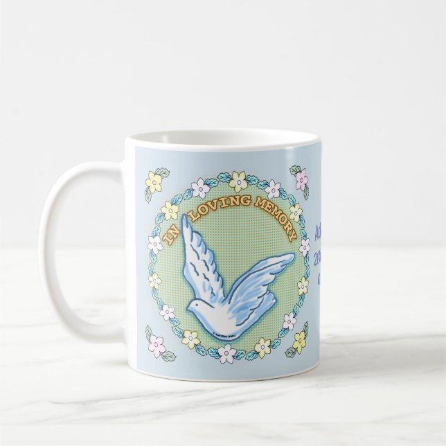 In Loving Memory Memorial custom mugs (Left)
