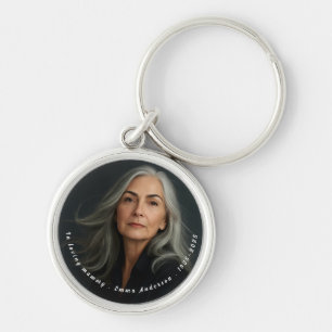 In Loving Memory Memorial Funeral Keepsake  Key Ring