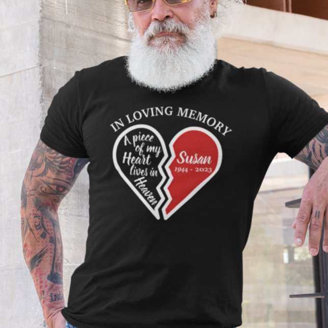 In Loving Memory Memorial Heart Personalised T-Shirt (Creator Uploaded)