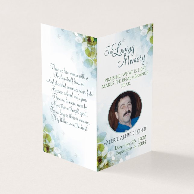 In Loving Memory Memorial Keepsake (Outside)