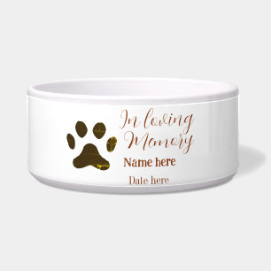 In loving memory memorial keepsake add pet name