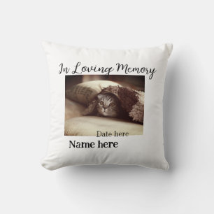 In loving memory memorial keepsake add pet name cushion