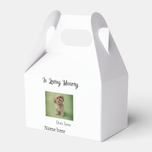 In loving memory memorial keepsake add pet name favour box