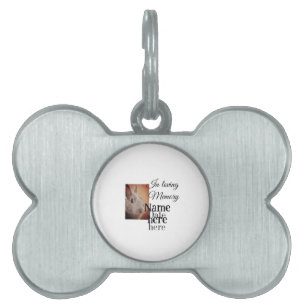 In loving memory memorial keepsake add pet name ID tag