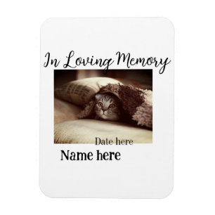 In loving memory memorial keepsake add pet name magnet