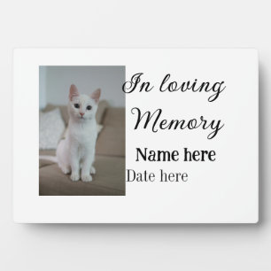 In loving memory memorial keepsake add pet name plaque