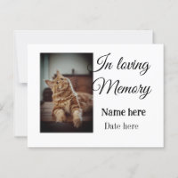 In loving memory memorial keepsake add pet name