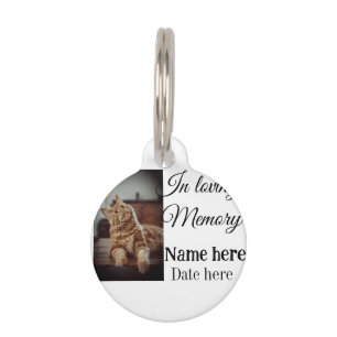 In loving memory memorial keepsake add pet name tag