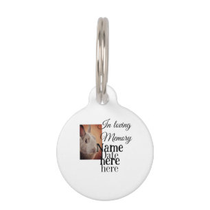 In loving memory memorial keepsake add pet name tag