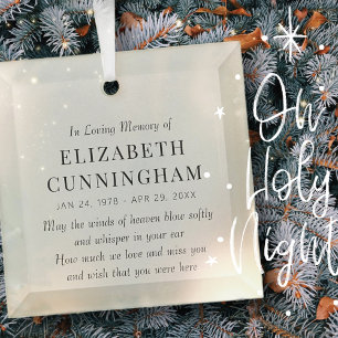 In Loving Memory Memorial Modern Simple Glass Tree Decoration