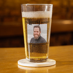 In Loving Memory Memorial Personalised Photo Glass