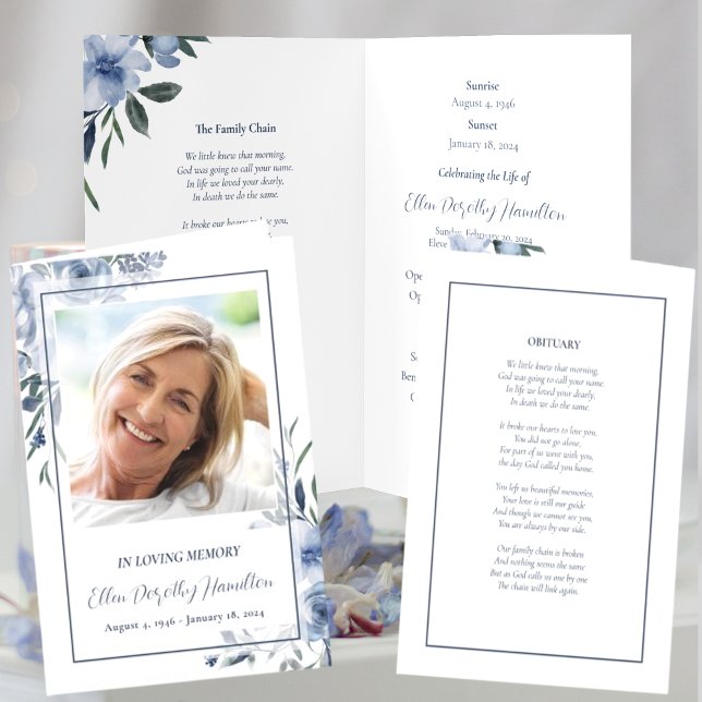 In Loving Memory Memorial Service Program Programme (Creator Uploaded)