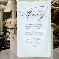 "In Loving Memory" Modern, Calligraphy, Wedding