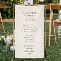 "In Loving Memory" Modern, Calligraphy, Wedding
