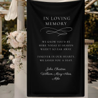 "In Loving Memory" Modern, Calligraphy, Wedding