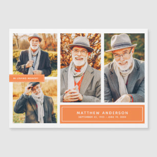 In Loving Memory Modern Colour Four Photos