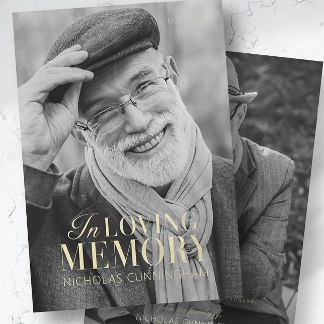 In Loving Memory Modern Elegant Photo Memorial (Creator Uploaded)