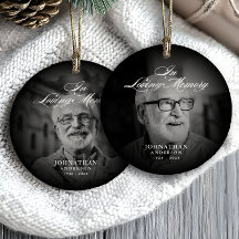 In Loving Memory Modern Memorial Keepsake Photo