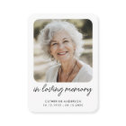 In Loving Memory Modern Memorial Wallet Card