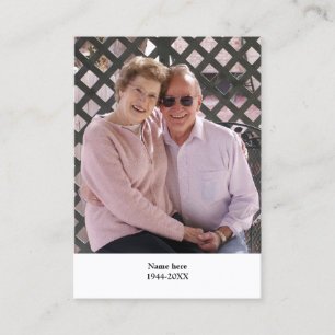 in loving memory name text keepsake prayer card