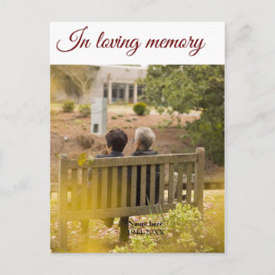 in loving memory name text keepsake prayer card
