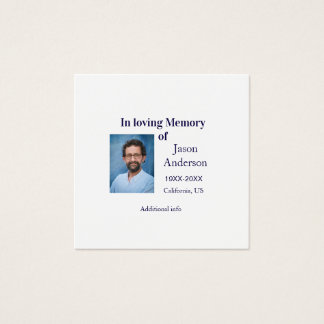 IN LOVING MEMORY NAME YEAR PLACE PHOTO KEEPSAKE FU