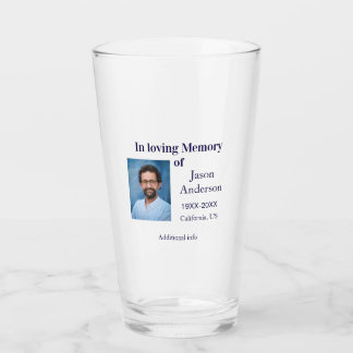 IN LOVING MEMORY NAME YEAR PLACE PHOTO KEEPSAKE FU GLASS