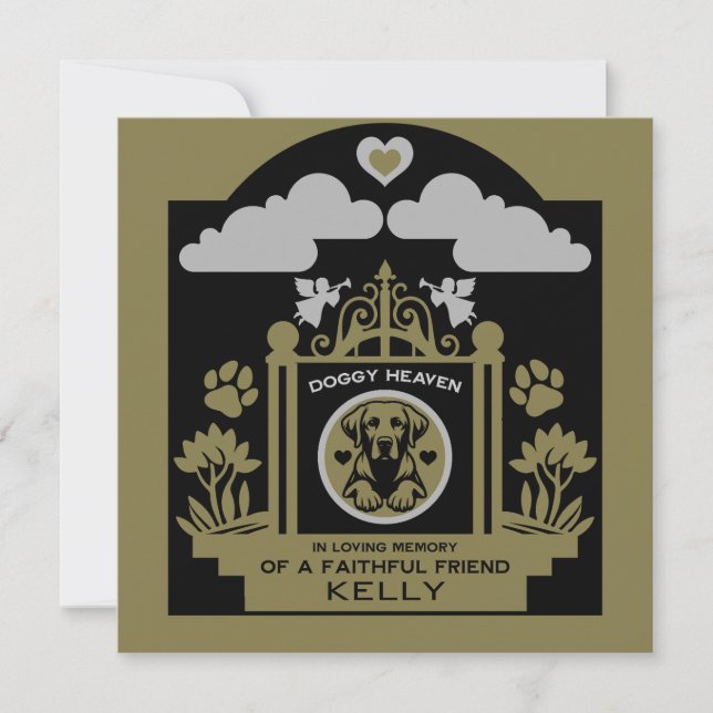 In loving Memory Of A Labrador Retriever Card (Front)