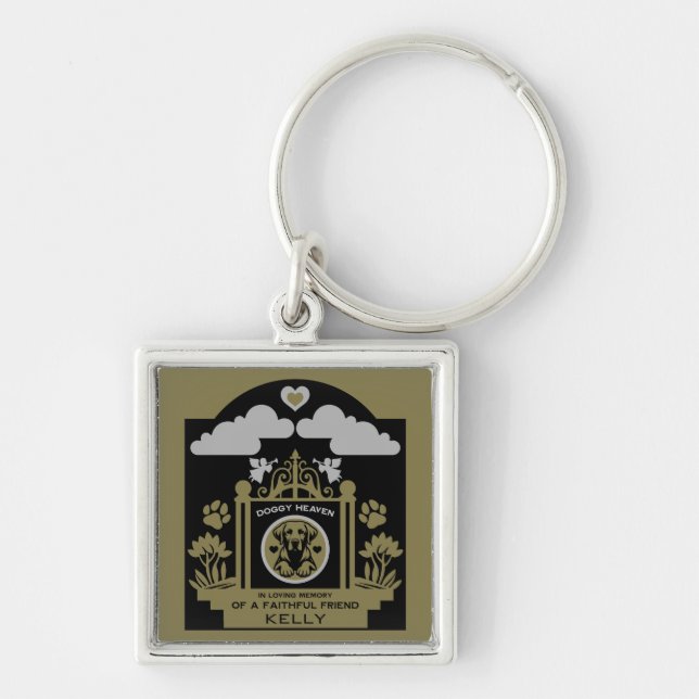 In loving Memory Of A Labrador Retriever Key Ring (Front)