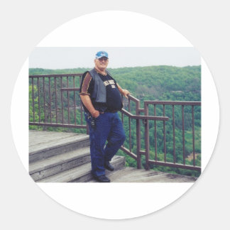 In Loving Memory Of Dad Classic Round Sticker