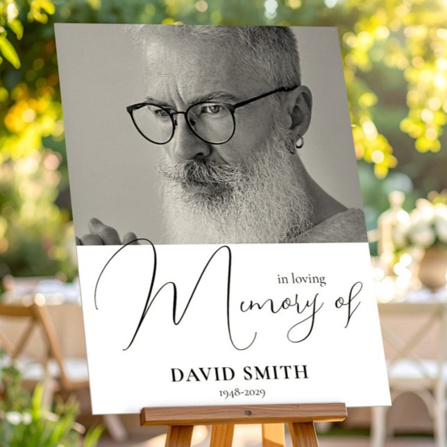 In Loving Memory Of - Funeral Poster With Photo (Creator Uploaded)