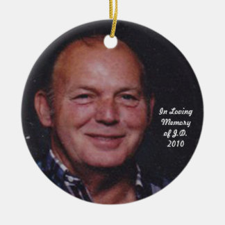 In Loving Memory of J.D. Ceramic Tree Decoration