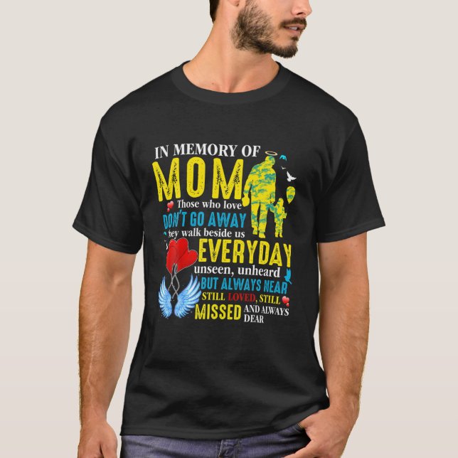 In Loving Memory Of Mum In Heaven, My Mum My Guard T-Shirt (Front)