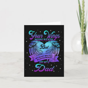 In Loving Memory Of My Dad Suicide Prevention Awar Card