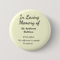 In Loving memory of name funeral memory keepsake