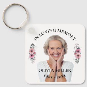 In Loving Memory. Personalise Photo Keychain