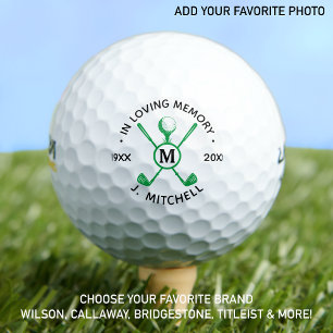 In Loving Memory Personalised Golfer Memorial Golf Balls