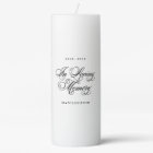 In Loving Memory Personalised Memorial Candle