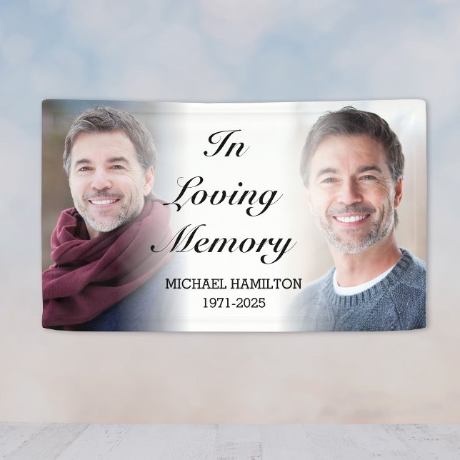 In Loving Memory Personalised Memorial Photo Banner (In Loving Memory Personalized Memorial Photo Banner
)